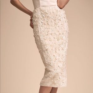 BHLDN Cohen Skirt Ivory